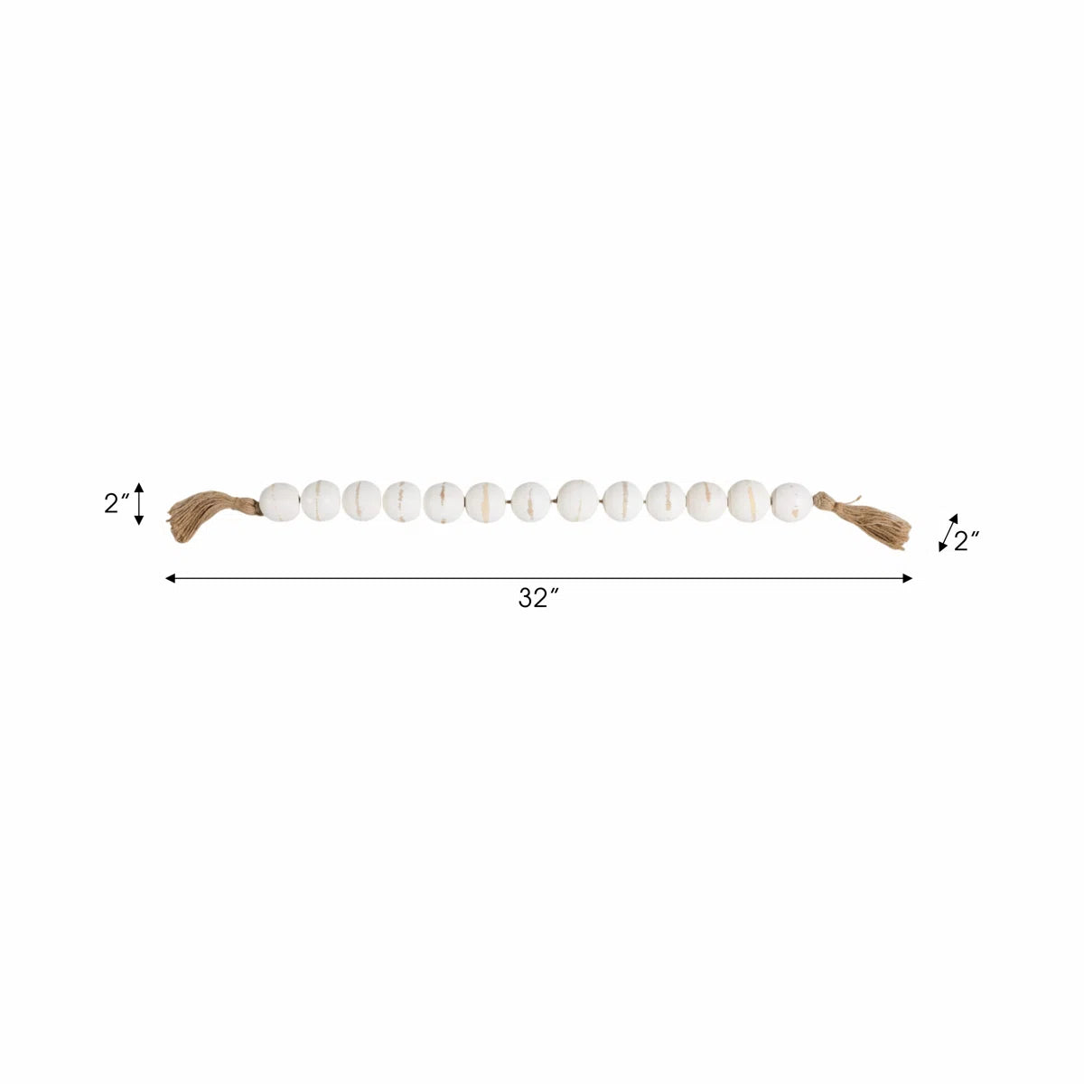 Bead garland length