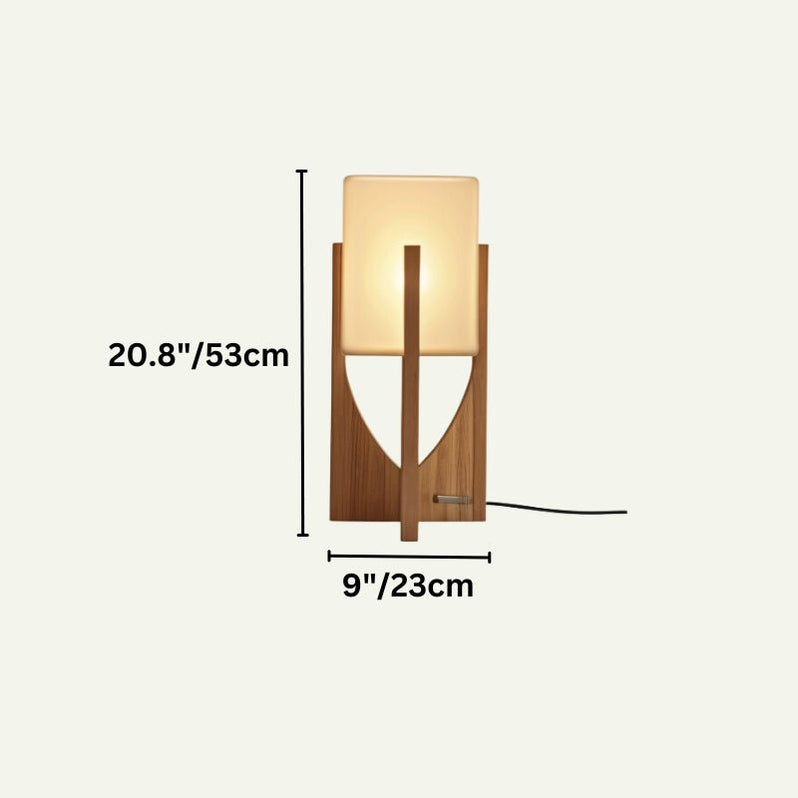 Japandi Sculptural Stone Table Lamp – Zenic