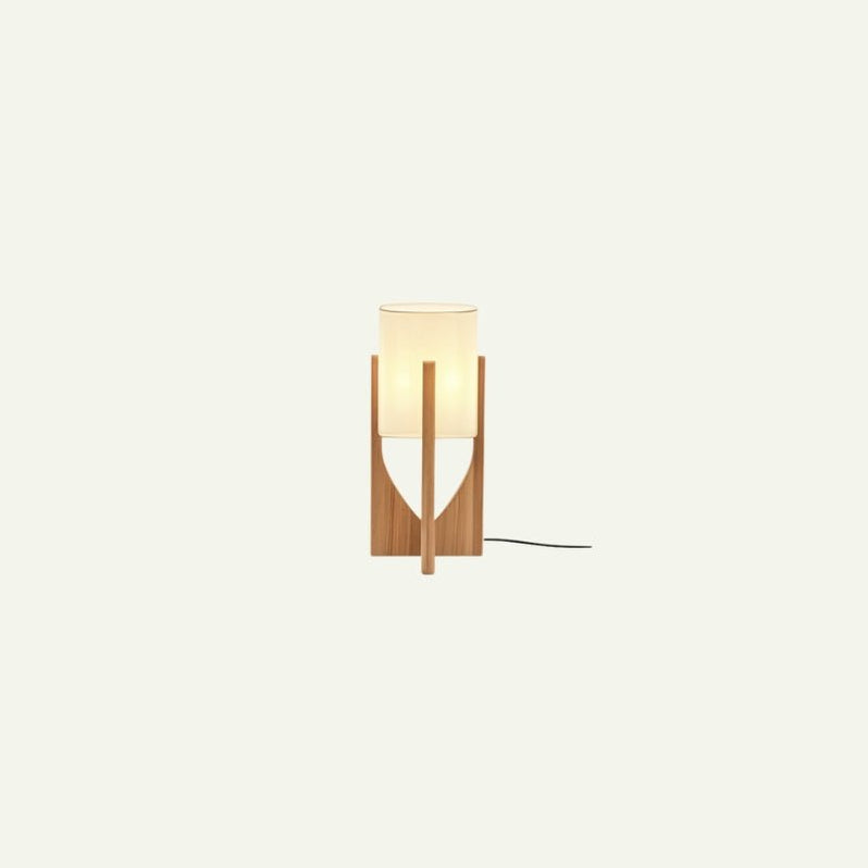 Japandi Sculptural Stone Table Lamp – Zenic