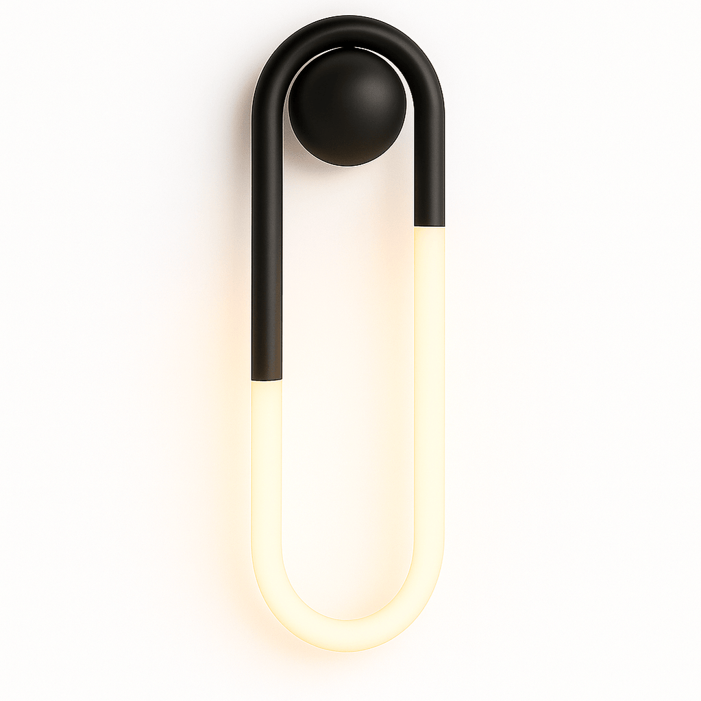 Japandi Minimalist Curved Metal Wall Lamp – Zenn