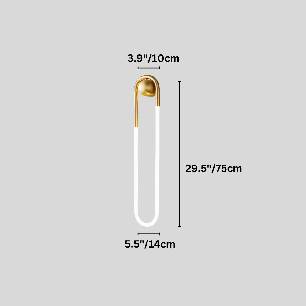 Japandi Minimalist Curved Metal Wall Lamp – Zenn