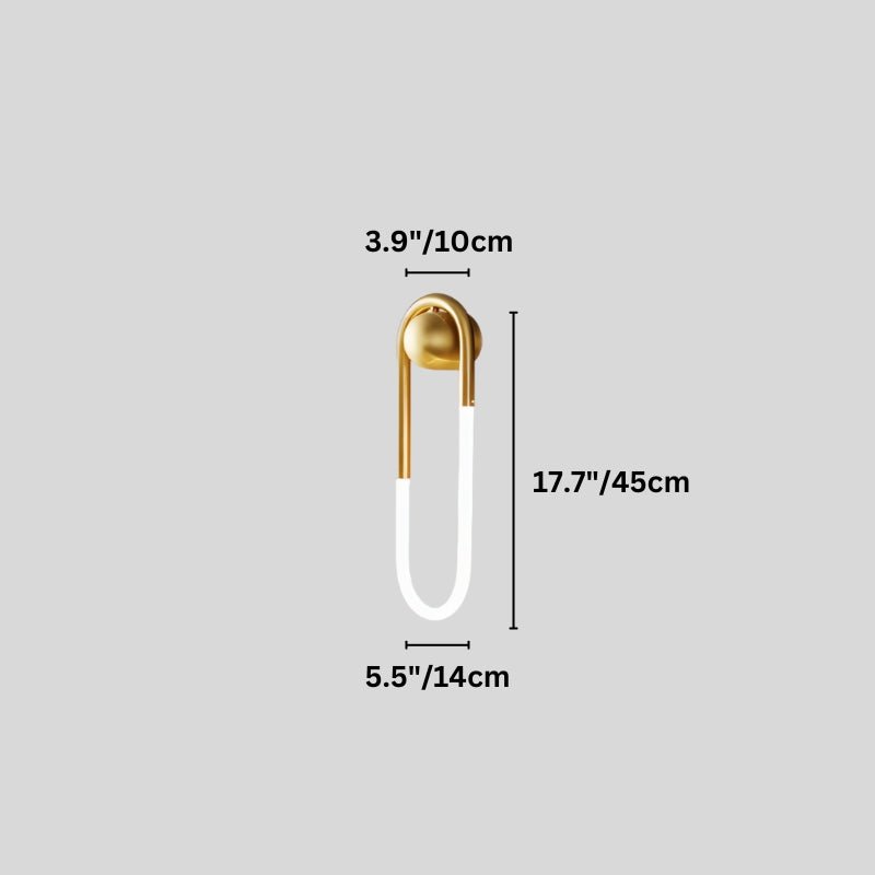 Japandi Minimalist Curved Metal Wall Lamp – Zenn
