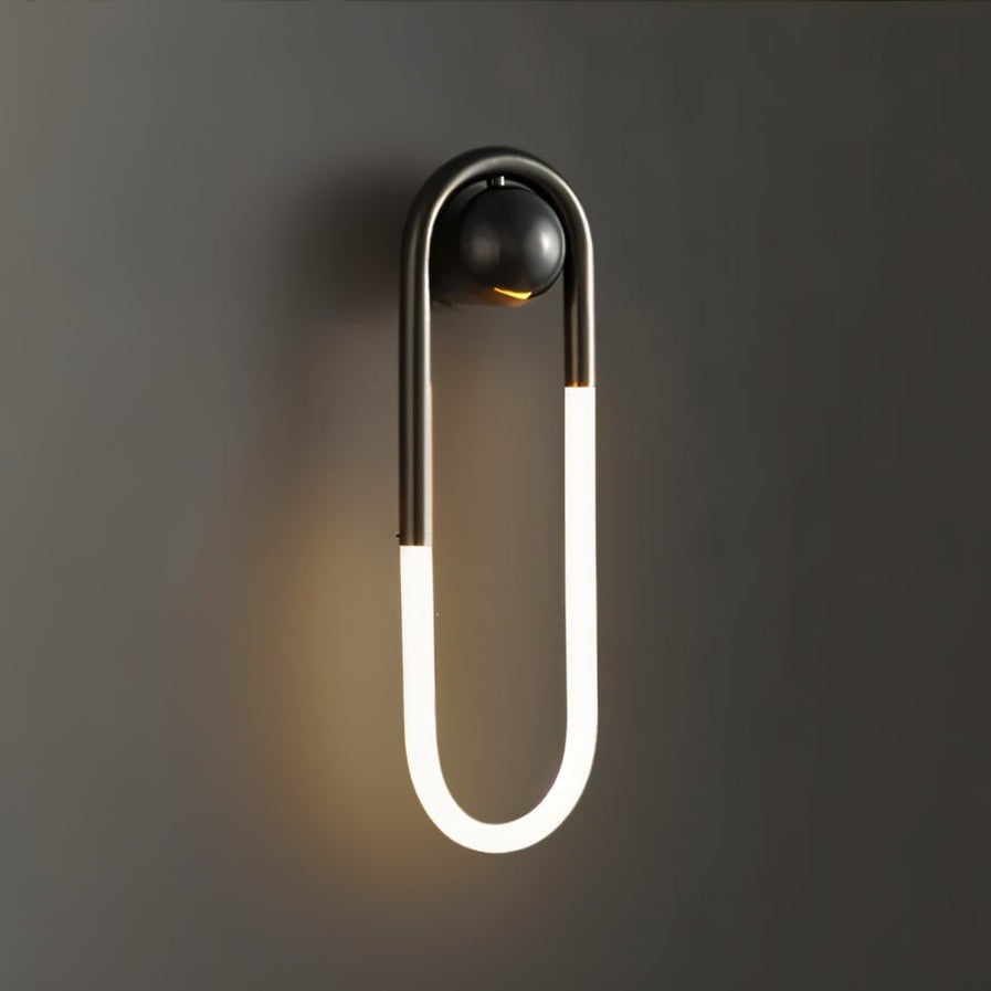 Japandi Minimalist Curved Metal Wall Lamp – Zenn