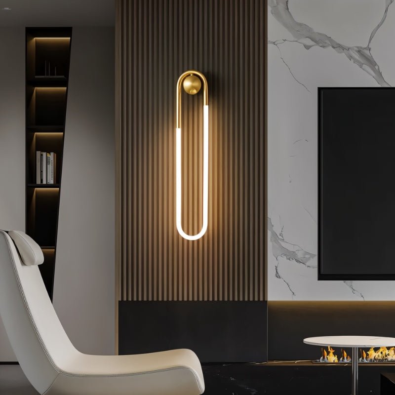 Japandi Minimalist Curved Metal Wall Lamp – Zenn
