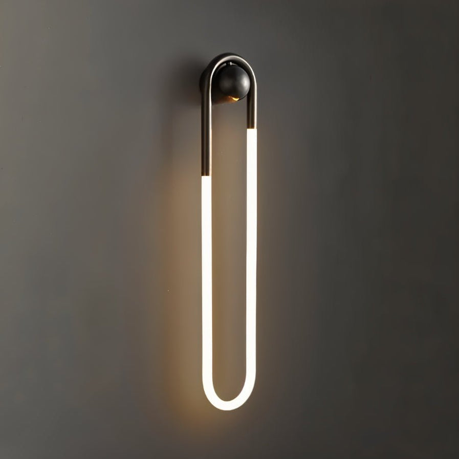 Japandi Minimalist Curved Metal Wall Lamp – Zenn