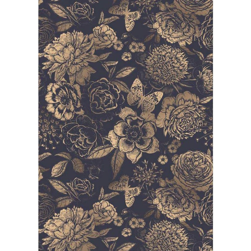 Japandi Navy Blue Wallpaper | Japandistore®