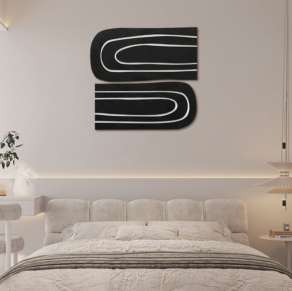 Japandi Black & White Wall Art