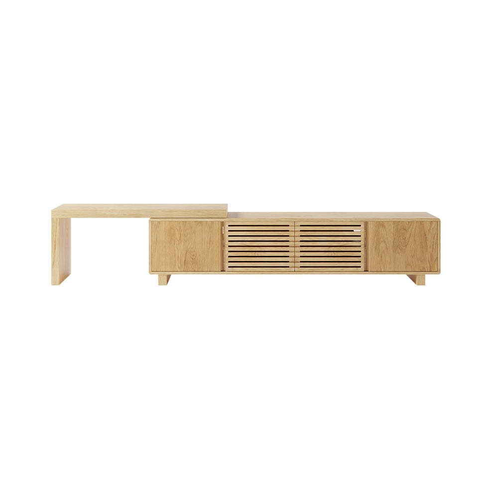 Japandi Wooden TV Stand