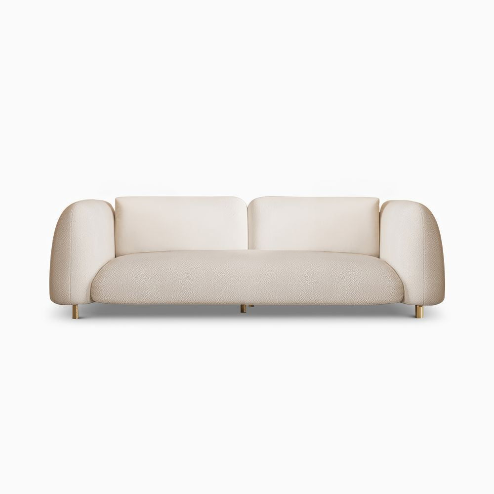 Japandi Velvet Upholstered Sofa