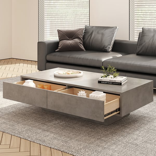 Modern concrete coffee deals table