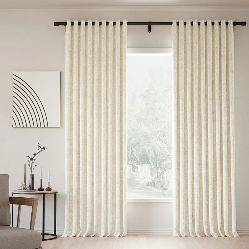 Japandi Linen Blackout Curtains | Grommet