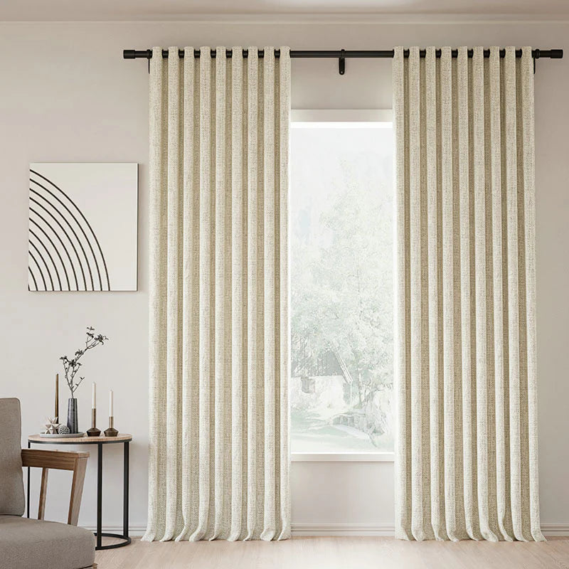 Japandi Linen Blackout Curtains | Grommet