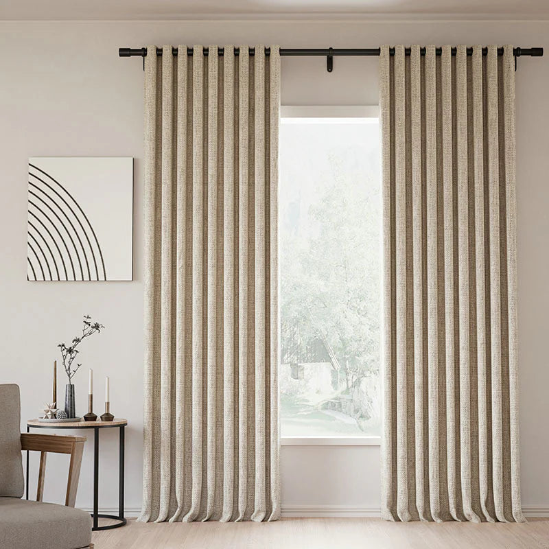 Japandi Linen Blackout Curtains | Grommet