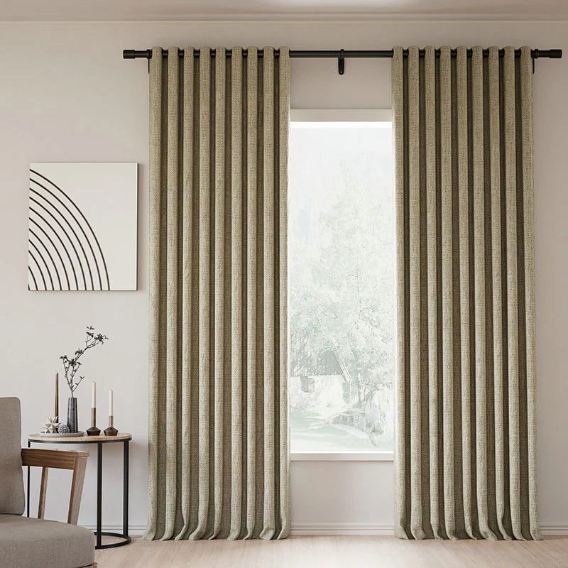 Japandi Linen Blackout Curtains | Grommet