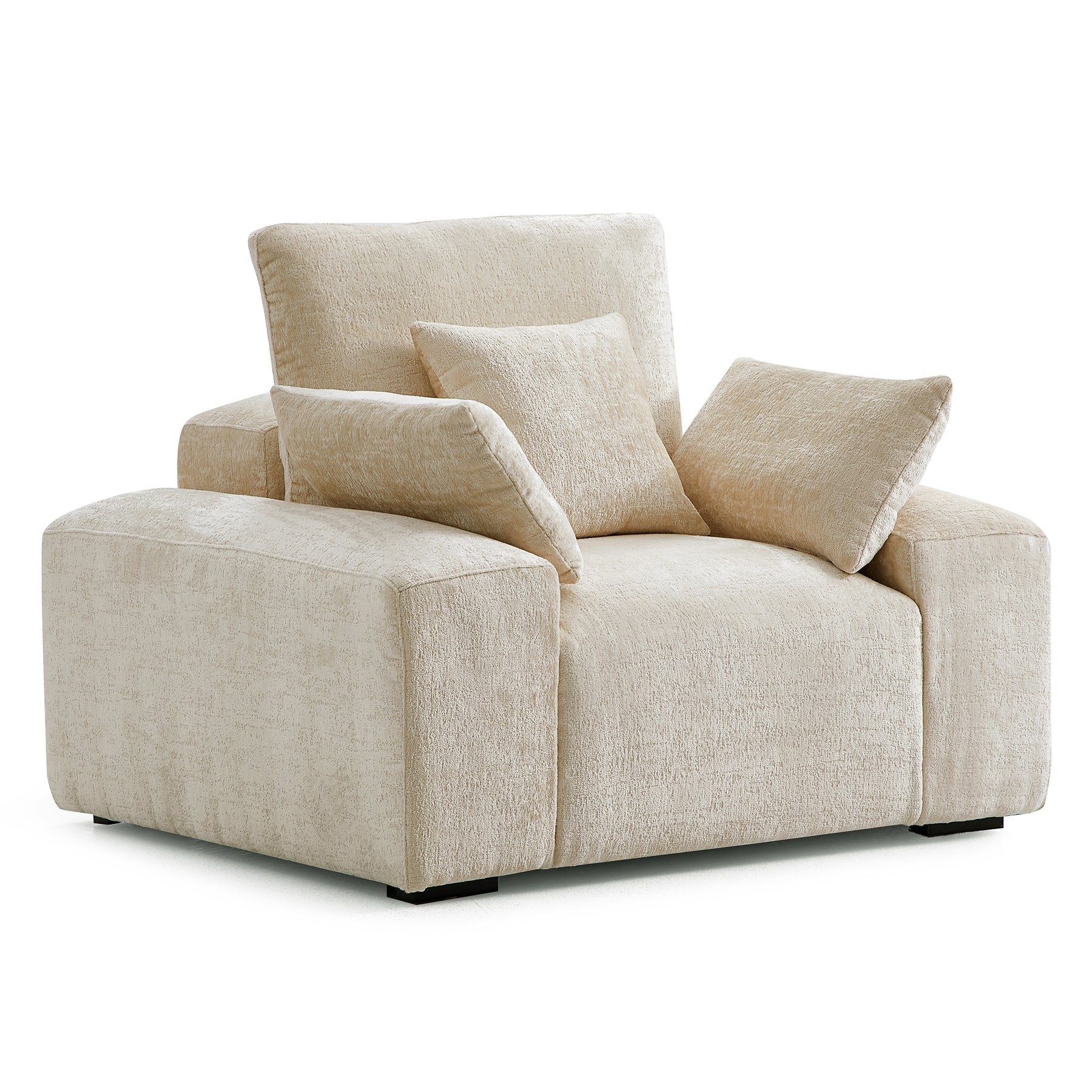 Japandi Beige Armchair