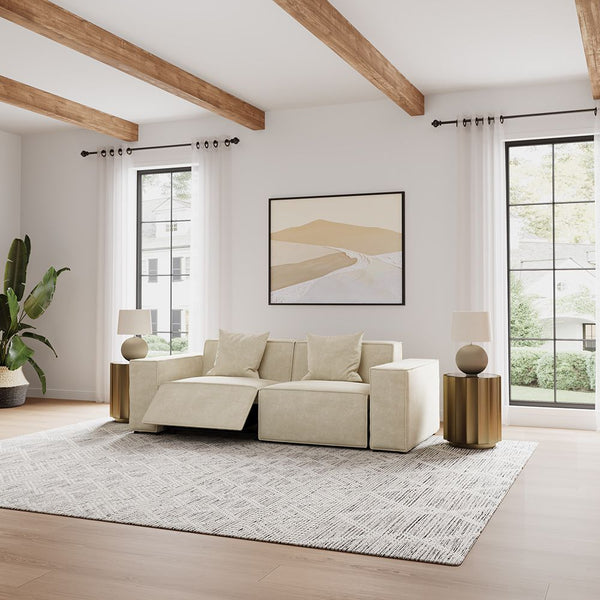 Japandi Minimalist Power Recliner Sofa – Pro Series