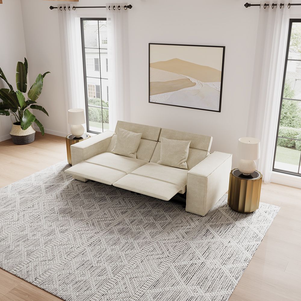 Japandi Minimalist Power Recliner Sofa – Pro Series