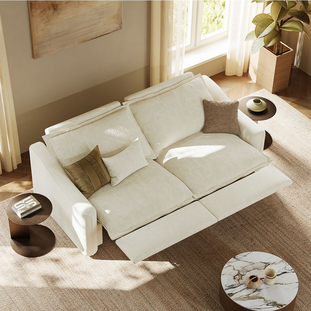 Japandi Oversized Electric Reclining Loveseat – Cloud Motion