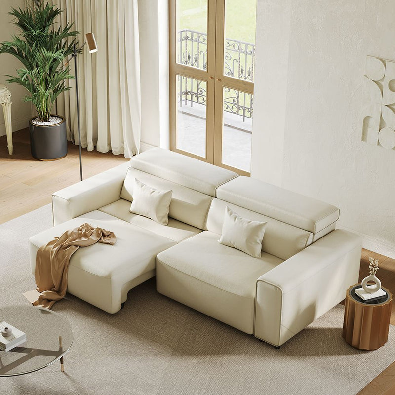 Japandi Convertible Sleeper Sofa With Power Extension – Ease Bed