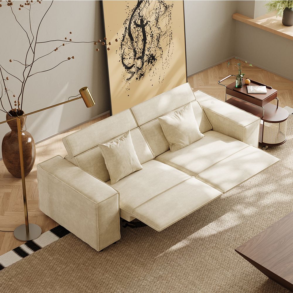 Japandi Minimalist Power Recliner Sofa – Pro Series