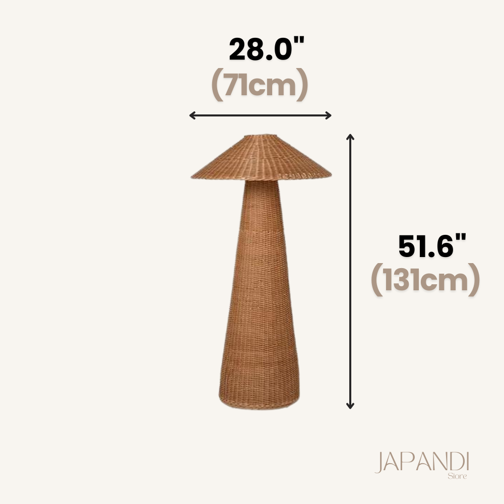Japandi Wicker Floor Lamp | Japandistore®