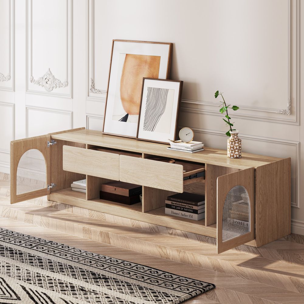 Japandi Arch Design TV Stand