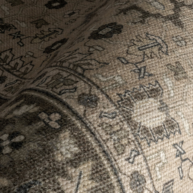 Japandi Wool & Cotton Flatweave Rug - Anastasia