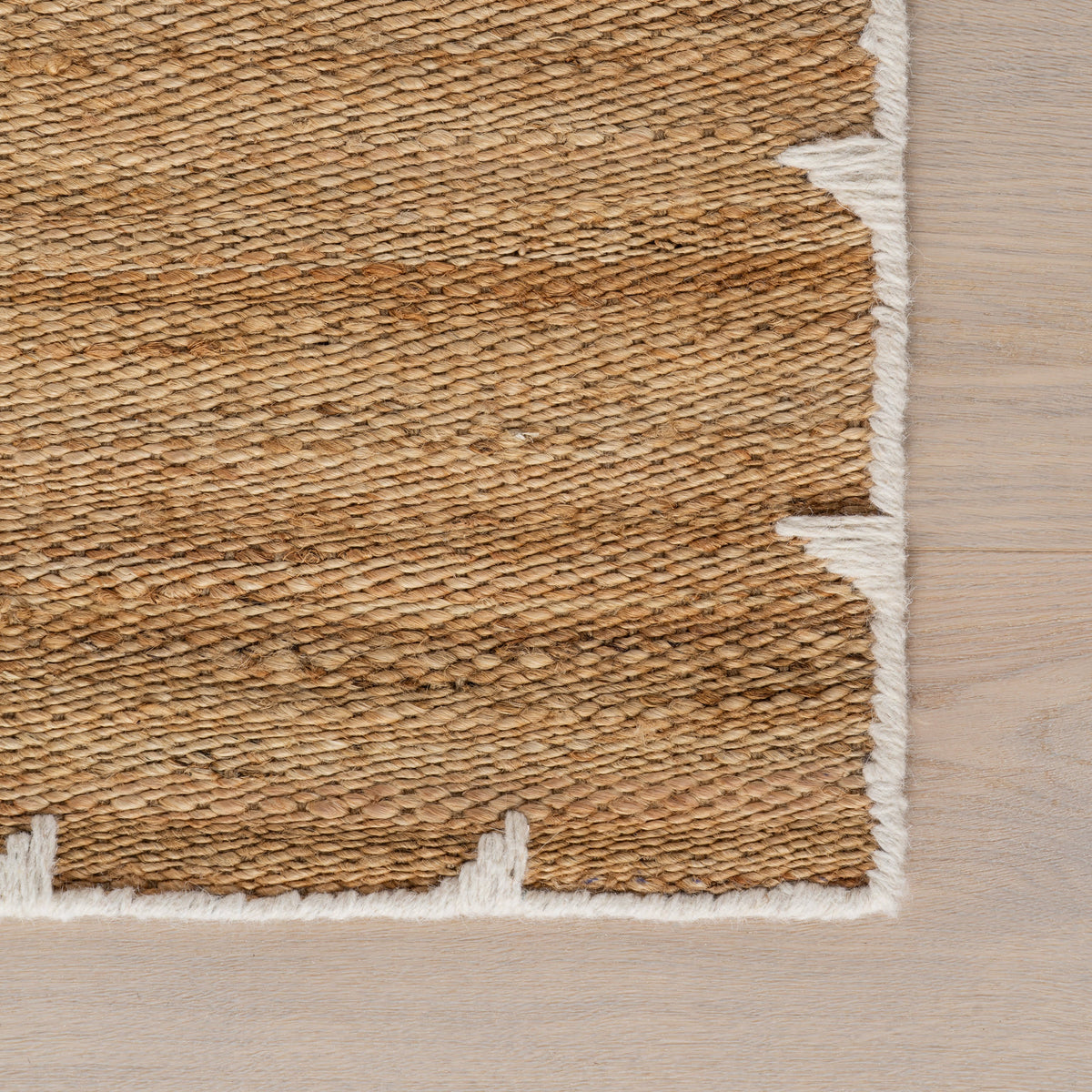 Japandi Whipstitched Border Jute Rug - Durayan – view 4