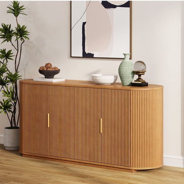 Japandi Ash Wood Sideboard