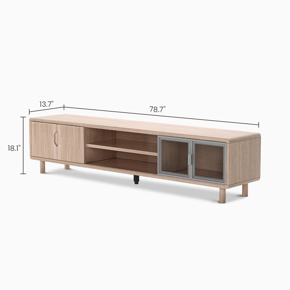 Japandi TV Stand with Entertainment Center