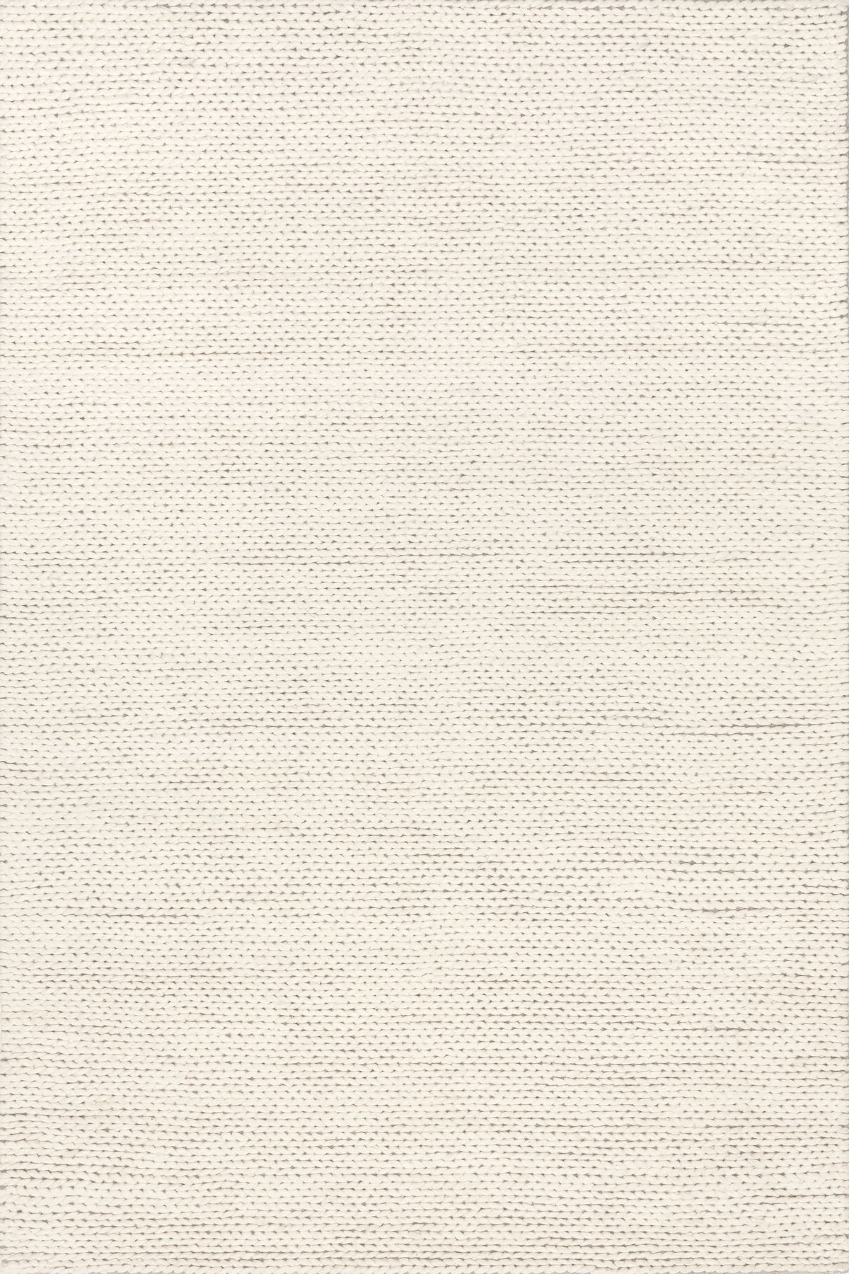 Japandi Knit Wool Rug - Off White