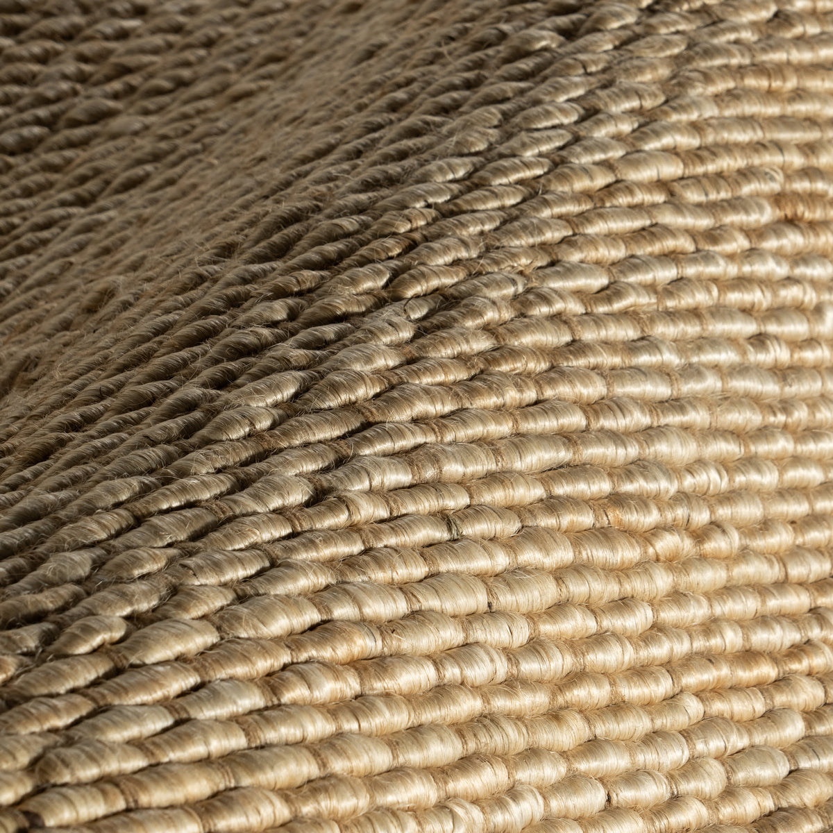 Japandi Handmade Natural Jute Rug - Handspun – view 3