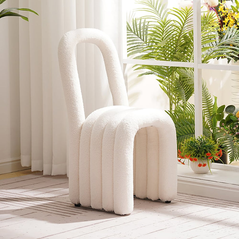 Japandi White Modern Chair (x2)