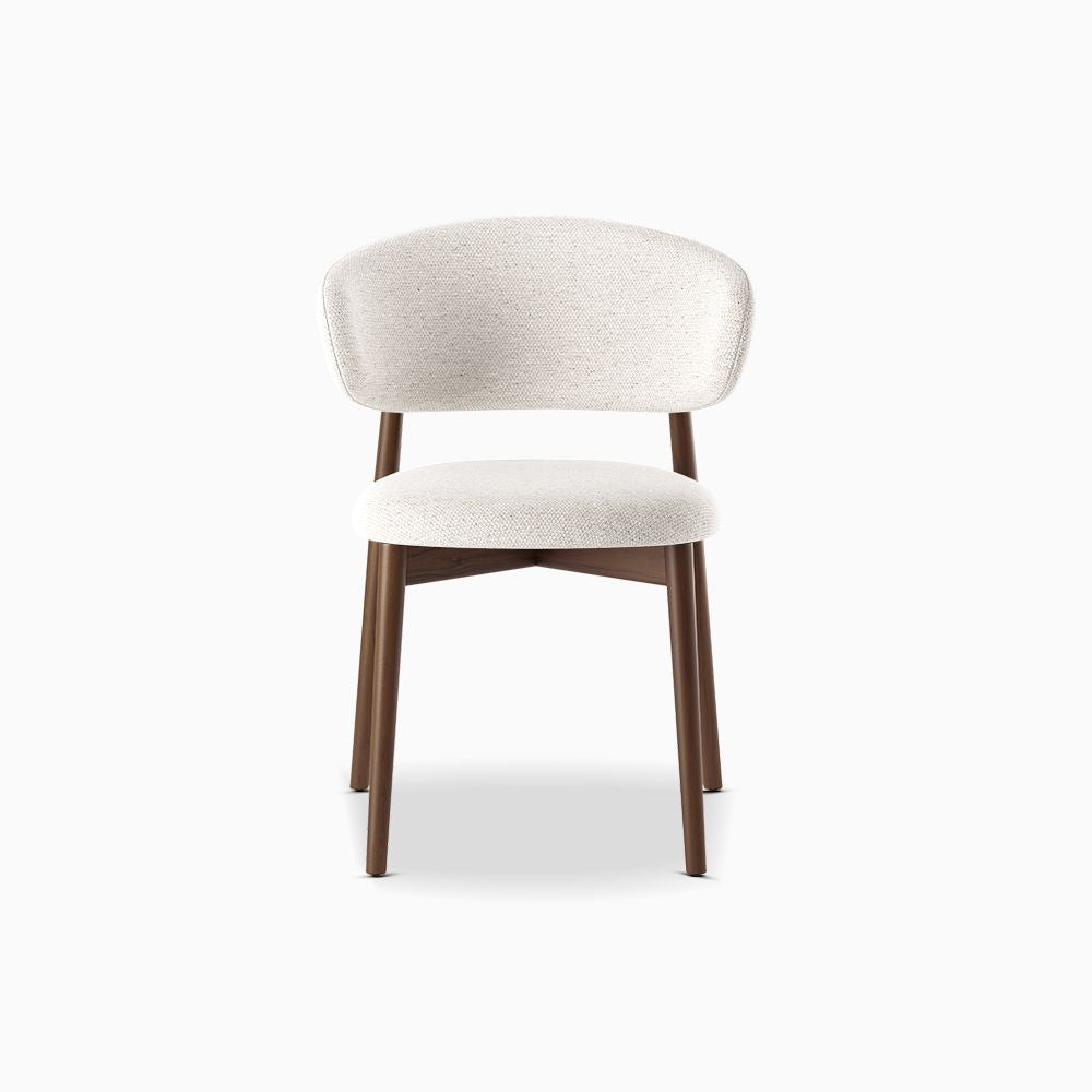 Japandi Wood Upholstered Chair (x2)