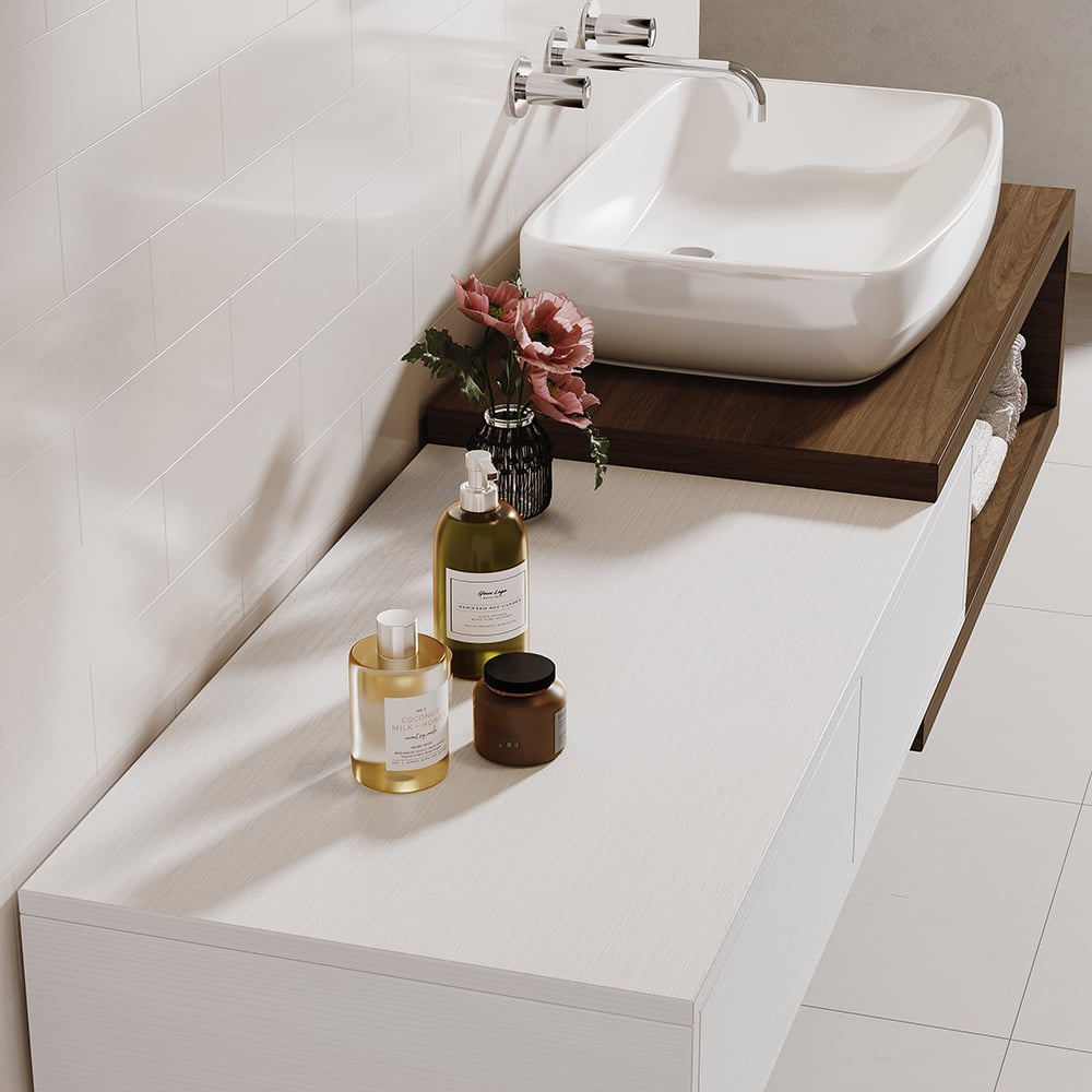 Japandi Extendable Floating Bathroom Vanity Set