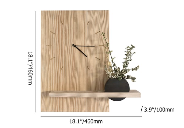 Japandi Wood Wall Clock