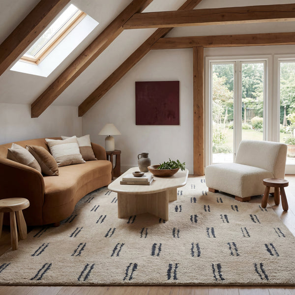 Japandi Washable Wool Rug - Vina