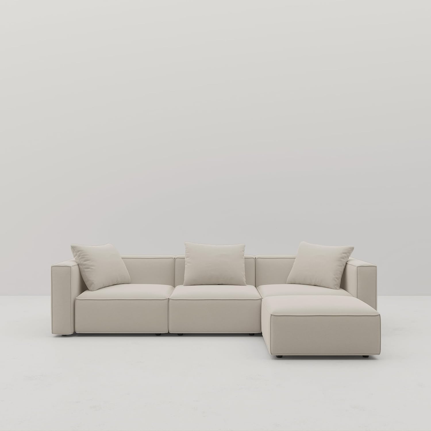 Japandi L-Shape Sectional Sofa