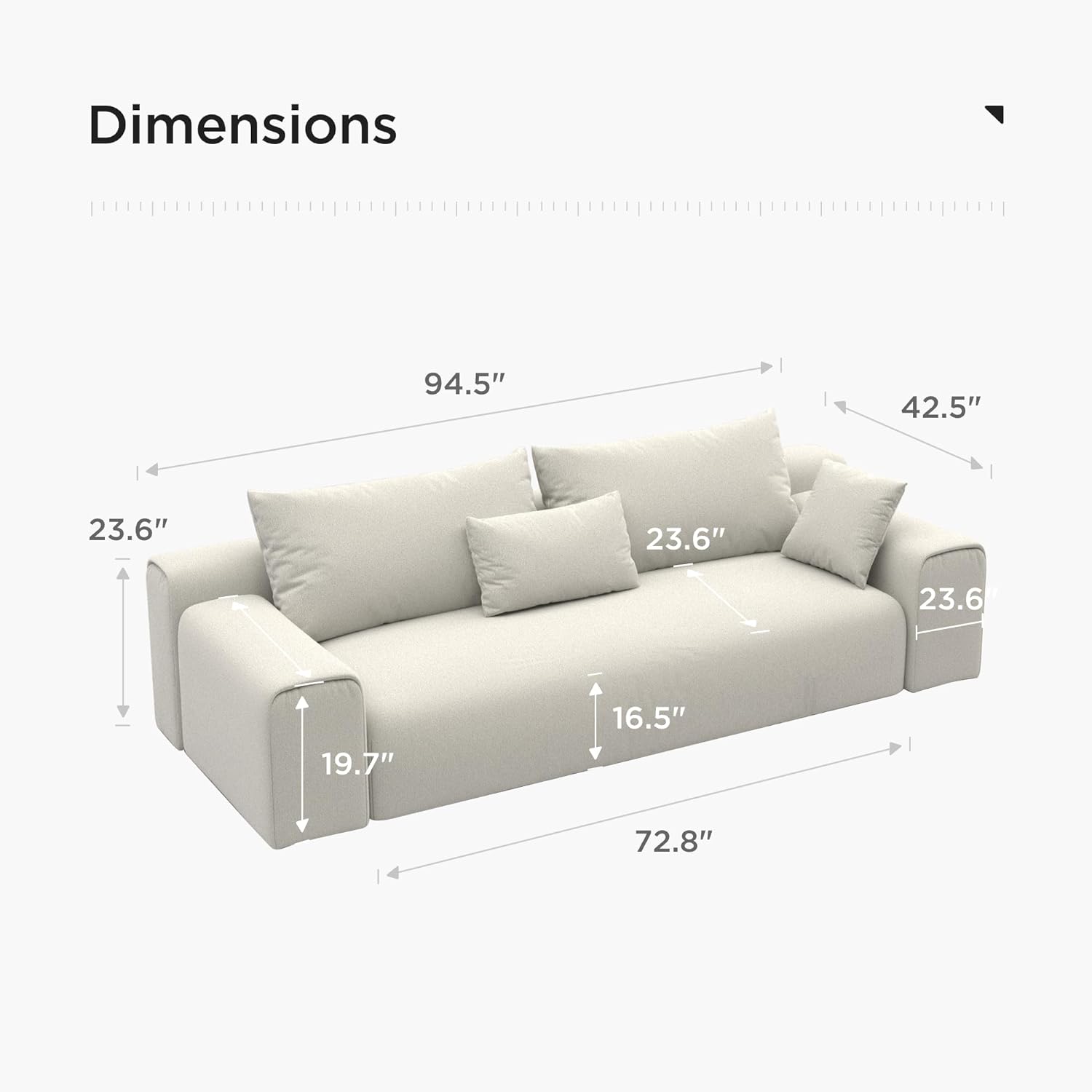 Japandi Minimalist Sofa