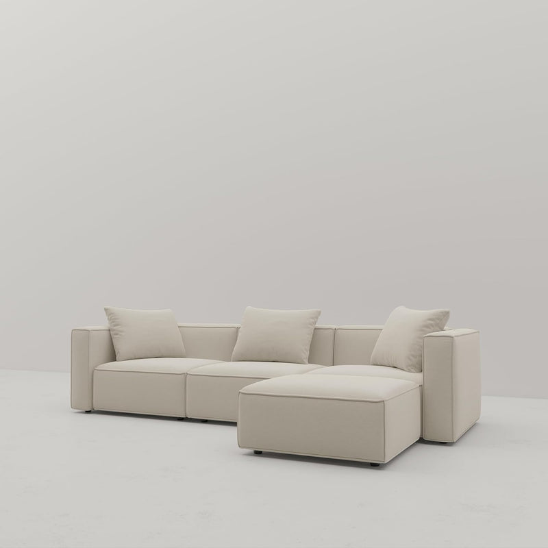 Japandi L-Shape Sectional Sofa