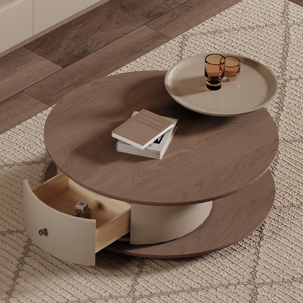 Japandi Rotating Coffee Table