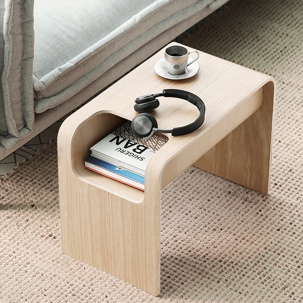 Japandi C-Style End Table