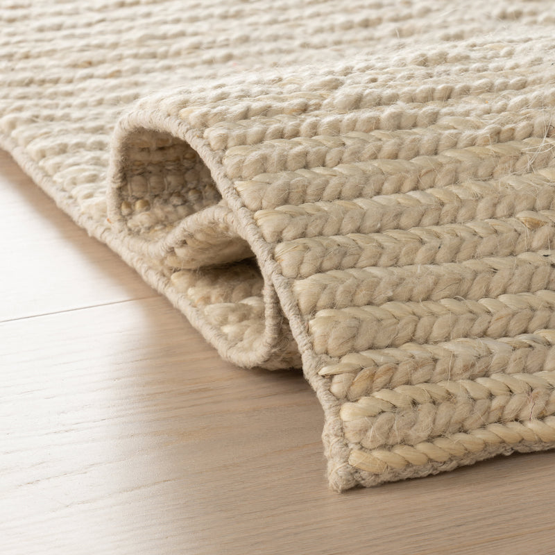Japandi Soumak Jute & Wool Rug - Hades