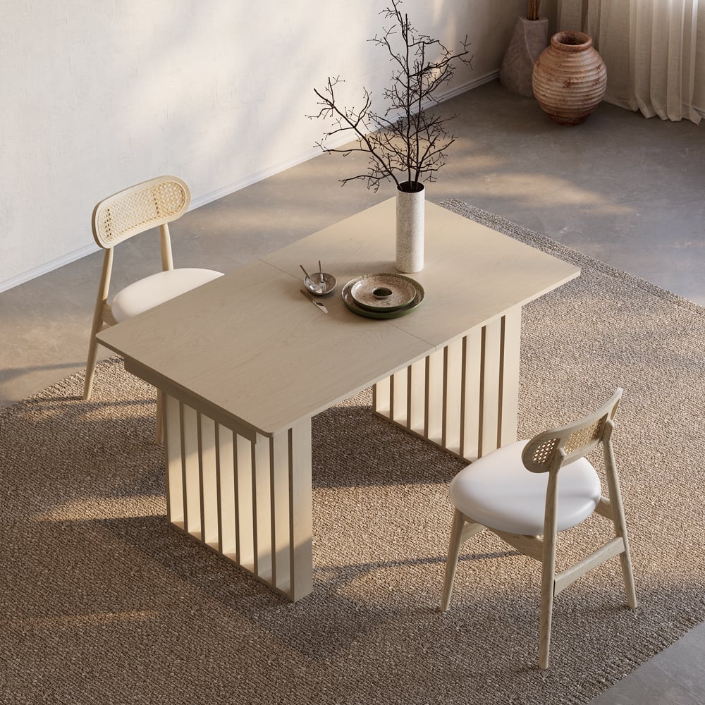 Japandi Rectangular Extendable Table