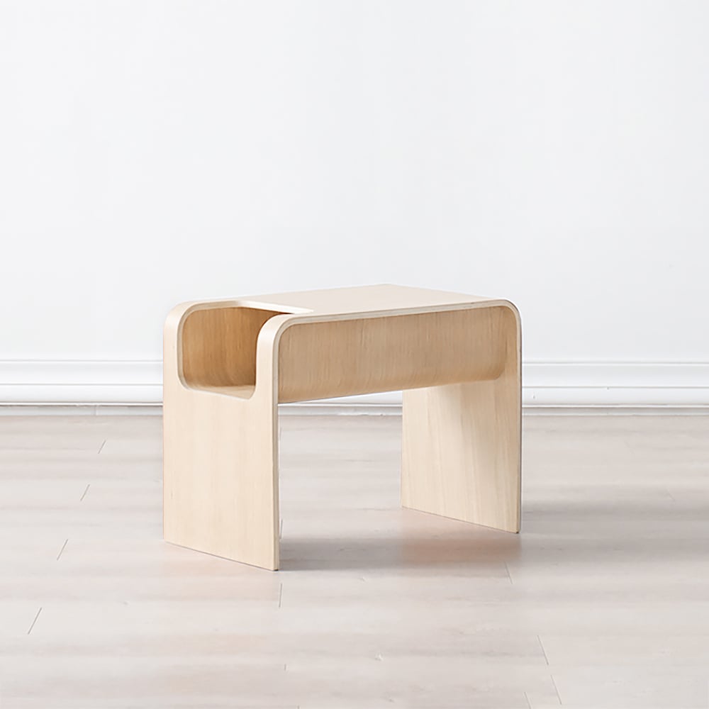 Japandi C-Style End Table