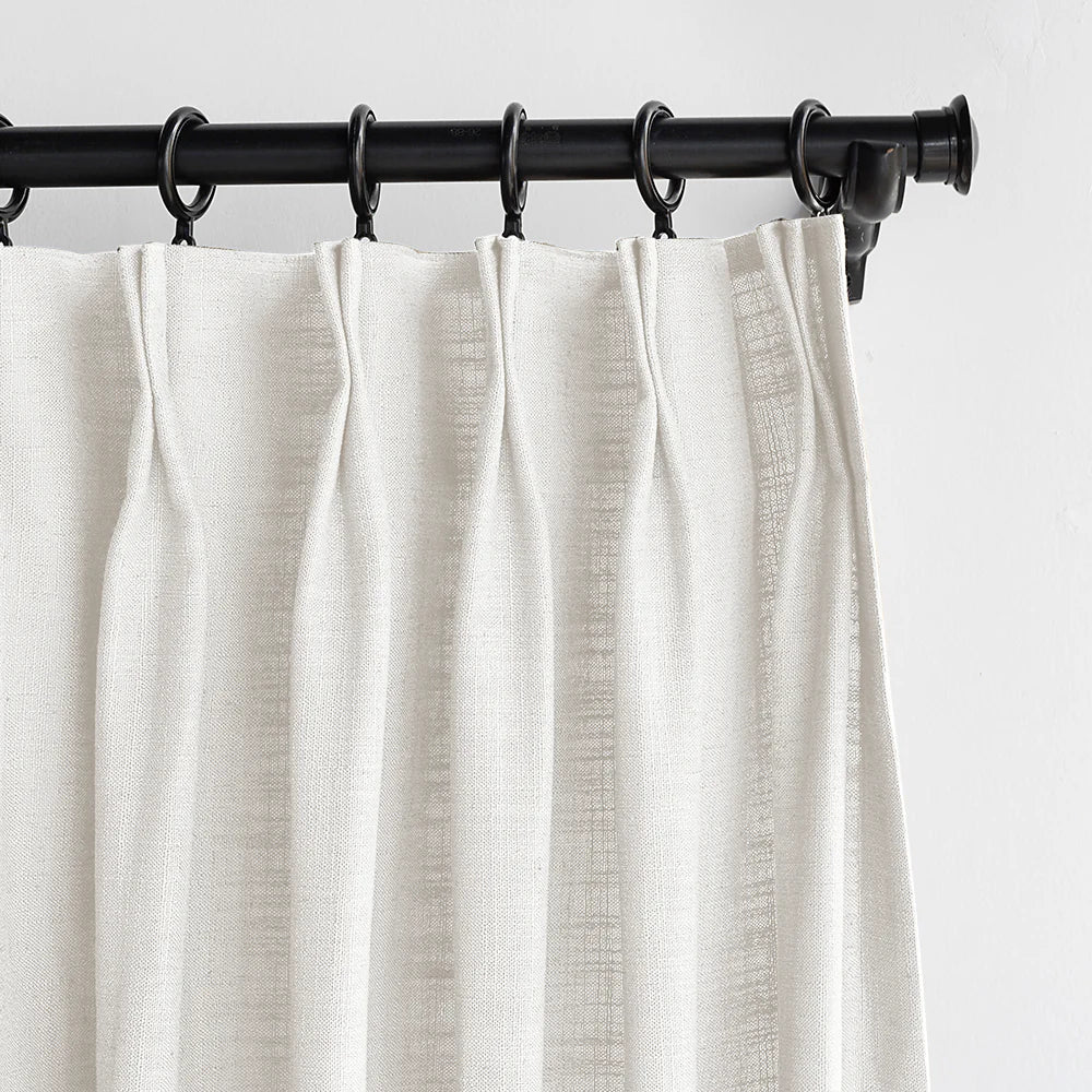 Japandi Linen Blackout Curtains | Pleated