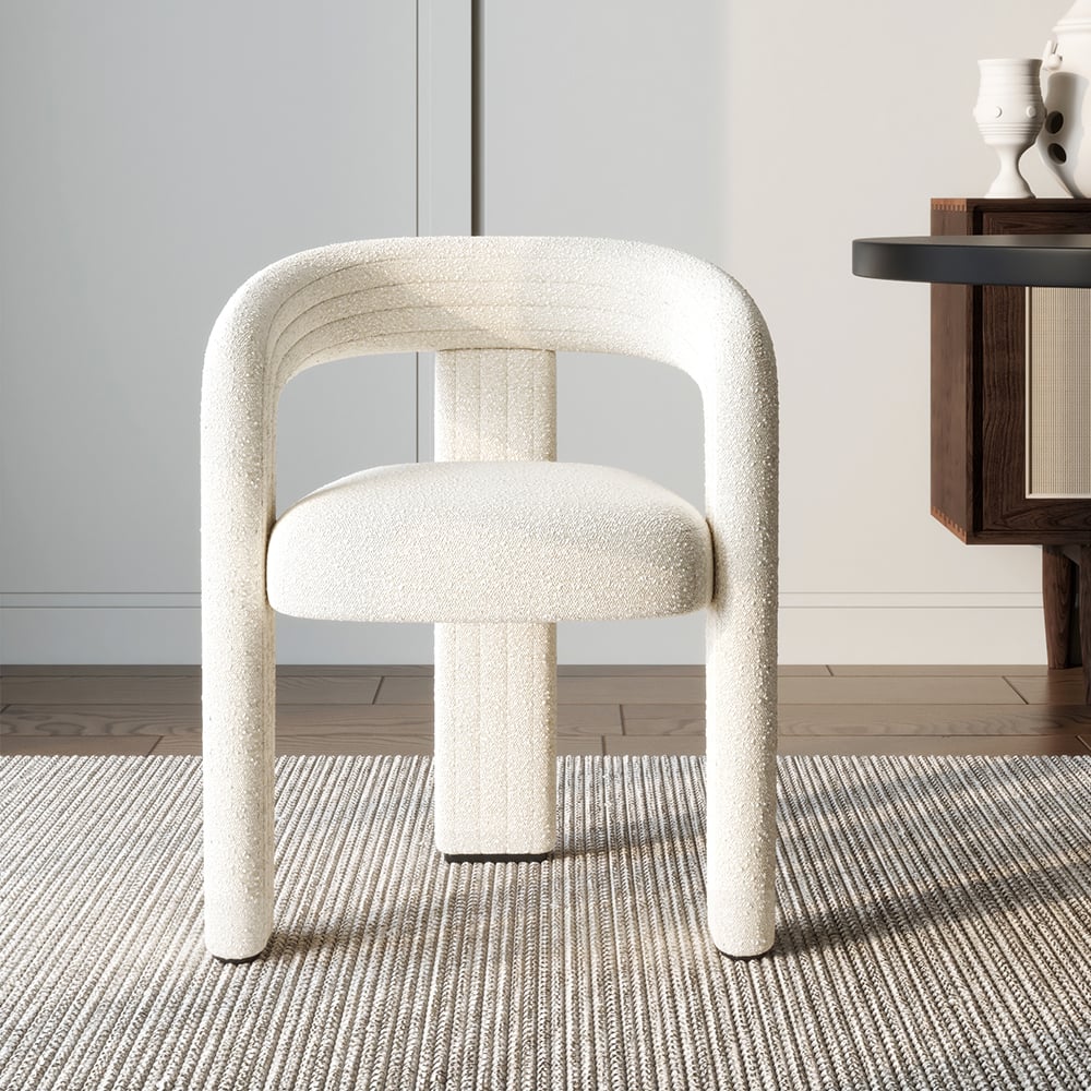 Japandi Bouclé Chair (x2)