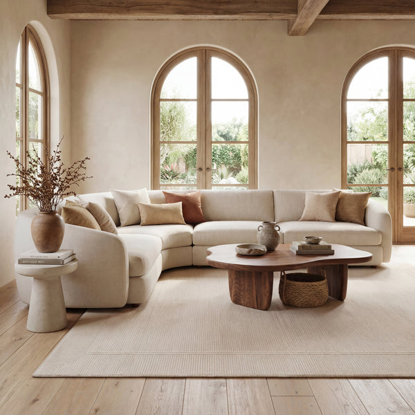 Japandi Washable Bordered Rug - Tiera