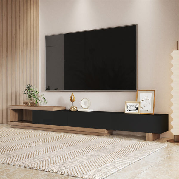 Japandi Black TV Stand