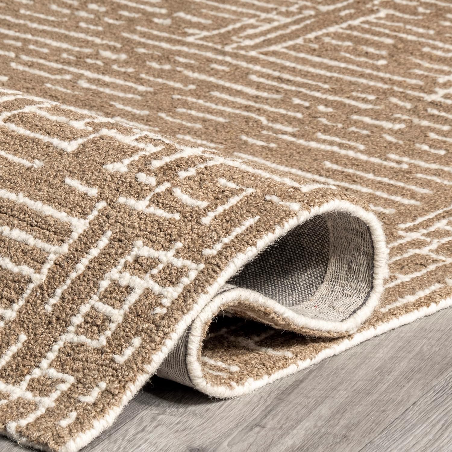 Japandi Jute and Wool Rug